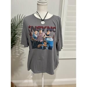 NSYNC Women’s Gray T-Shirt – Size Large